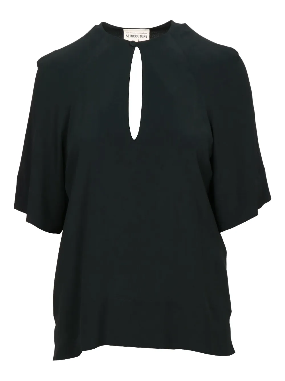 Топ с вырезом-замочной скважиной Semicouture, черный
Топ с вырезом-замочной скважиной Semicouture, черный