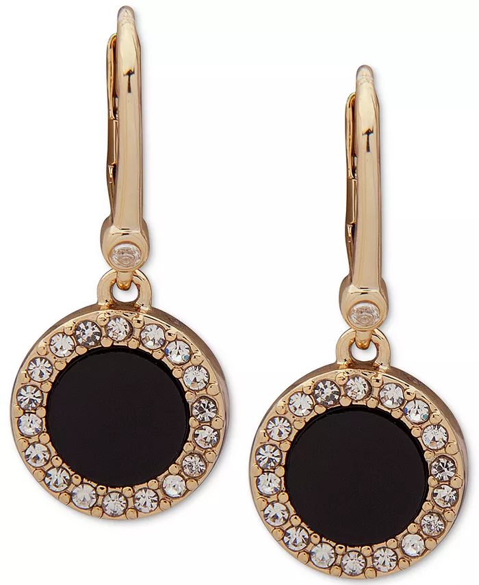 Маленькие серьги-капли с паве и камнями DKNY, черный
Маленькие серьги-капли с паве и камнями DKNY, черный