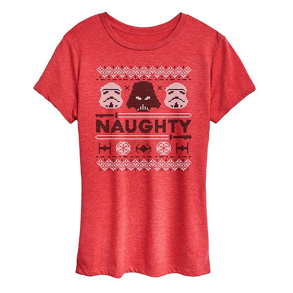 Женская футболка с новогодним принтом naughty empire Star Wars
Женская футболка с новогодним принтом naughty empire Star Wars