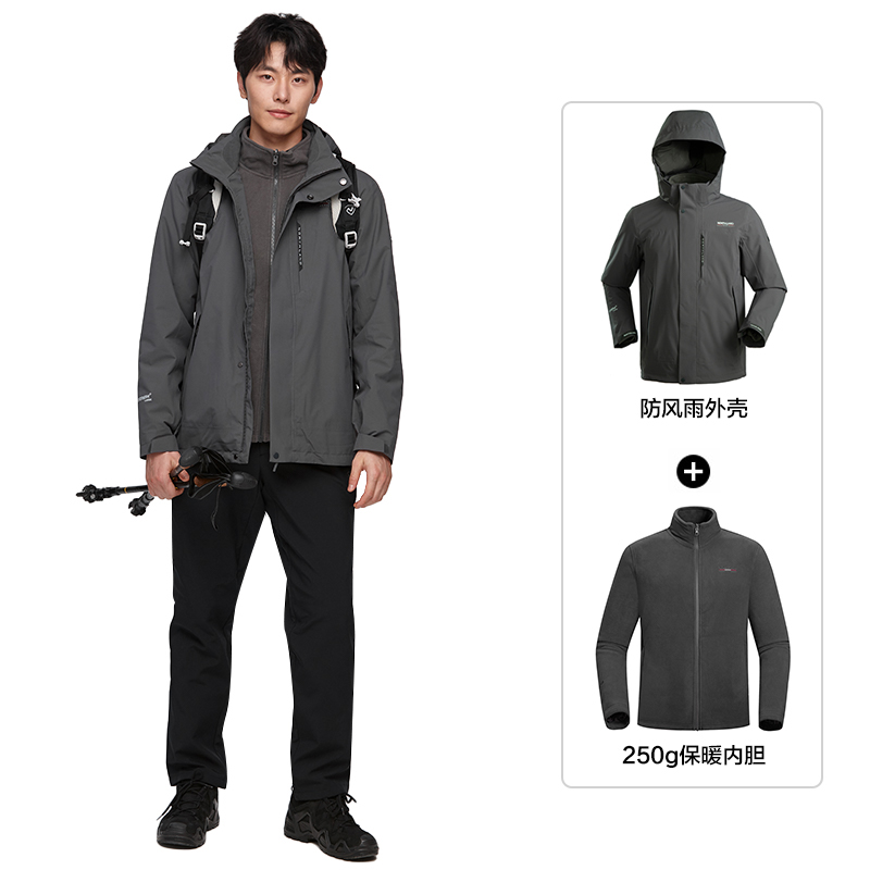 NORTHLAND Профессиональная водонепроницаемая ветровка мужская однотонная трехслойная с флисовой подкладкой, Mystic Iron Gray
NORTHLAND Профессиональная водонепроницаемая ветровка мужская однотонная трехслойная с флисовой подкладкой, Mystic Iron Gray