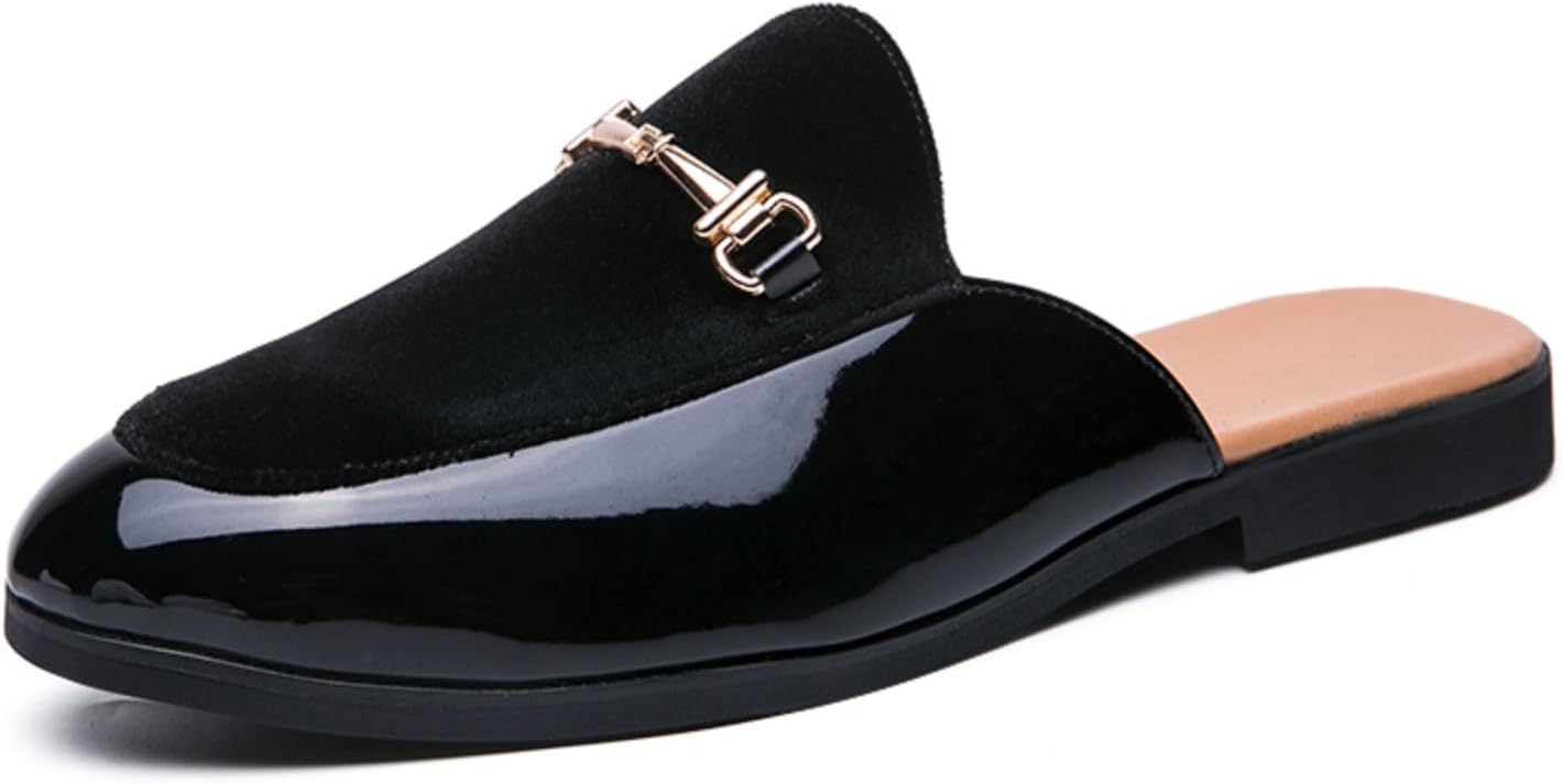 Мужские модные лоферы QWUIEOIN из лакированной кожи и бархата с застежкой-пряжкой, легкие, дышащие, с нескользящей задней частью, идеально подходят для торжественных случаев, свадеб, вечеринок и выпускных балов, черный
Мужские модные лоферы QWUIEOIN из лакированной кожи и бархата с застежкой-пряжкой, легкие, дышащие, с нескользящей задней частью, идеально подходят для торжественных случаев, свадеб, вечеринок и выпускных балов, черный