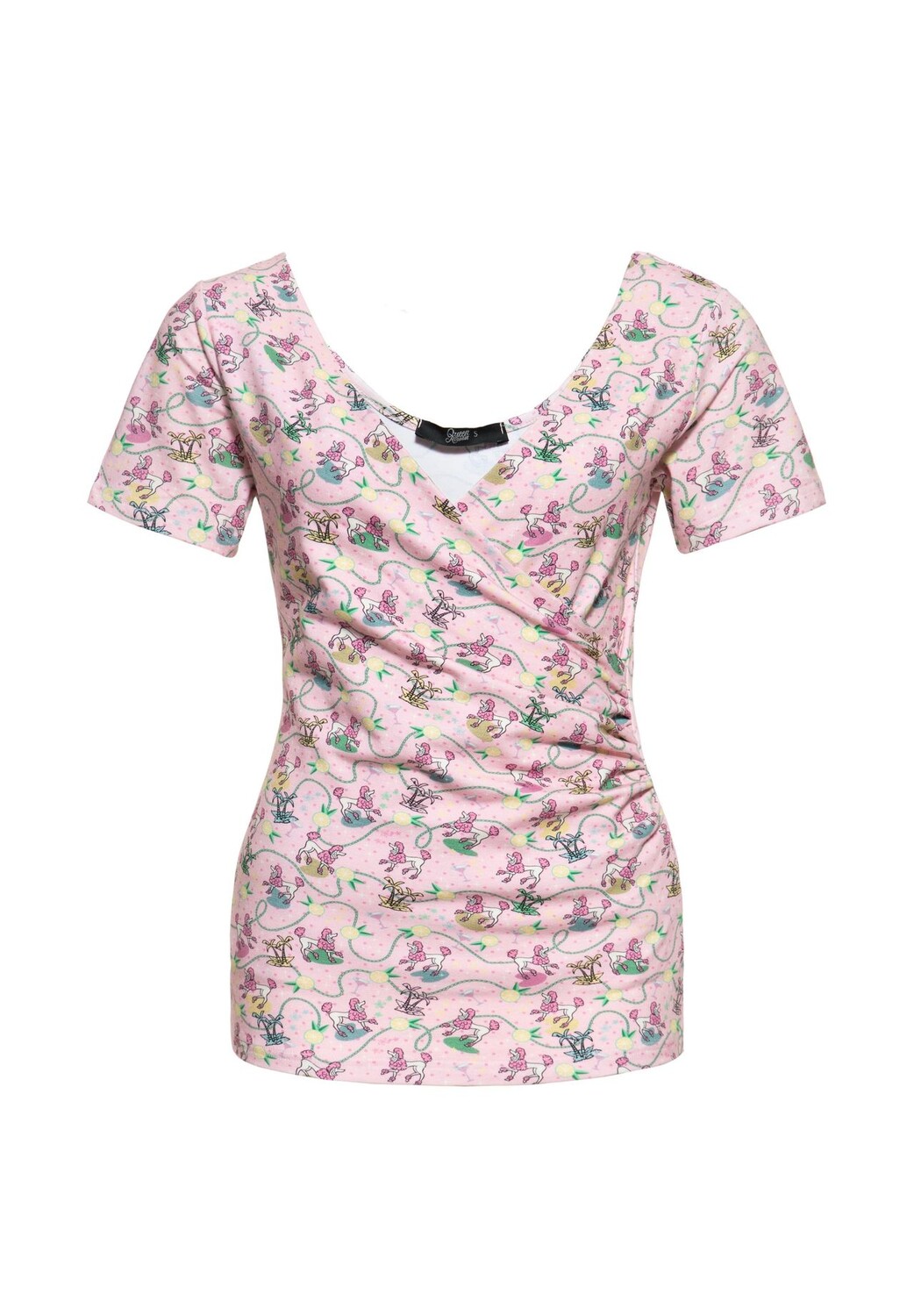 Блузка-топ с запахом Queen Kerosin, розовый
Блузка-топ с запахом Queen Kerosin, розовый