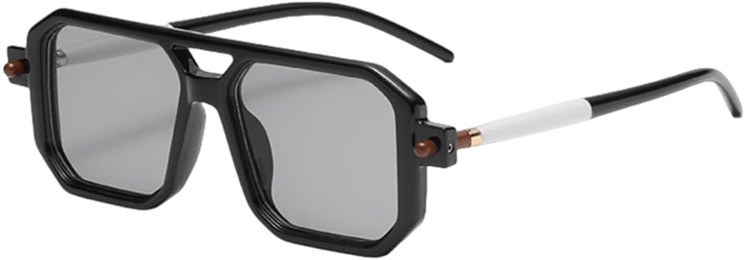 Квадратные солнцезащитные очки для мужчин и женщин, модные, роскошные, в стиле ретро, с двойной перемычкой, прозрачная оправа, защита от УФ-излучения UV400 UATXTAU, Black Grey
Квадратные солнцезащитные очки для мужчин и женщин, модные, роскошные, в стиле ретро, с двойной перемычкой, прозрачная оправа, защита от УФ-излучения UV400 UATXTAU, Black Grey