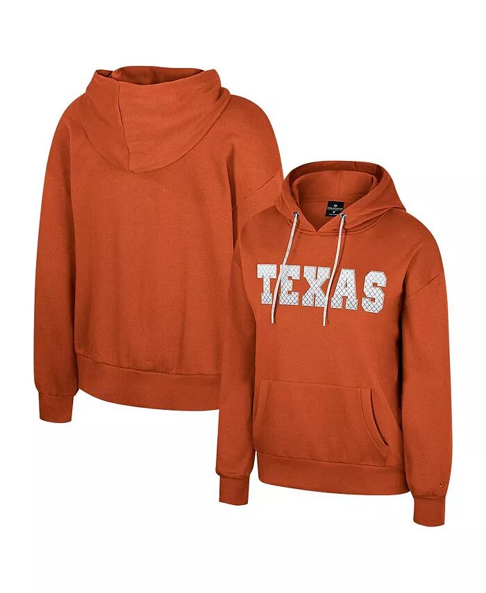 Женская толстовка с капюшоном Texas Orange Texas Longhorns Reflection со стразами и завязками на шнурке Colosseum
Женская толстовка с капюшоном Texas Orange Texas Longhorns Reflection со стразами и завязками на шнурке Colosseum