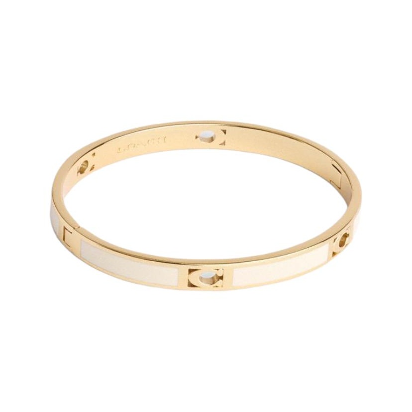 COACH Эмалевые браслеты унисекс Gold/Chalk White
COACH Эмалевые браслеты унисекс Gold/Chalk White