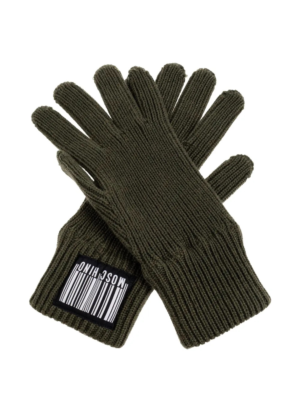 Ребристые перчатки с нашивкой-логотипом Moschino, зеленый
Ребристые перчатки с нашивкой-логотипом Moschino, зеленый