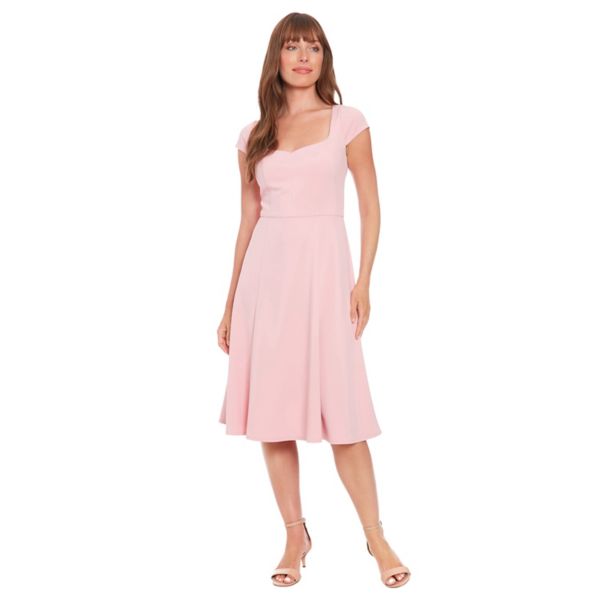 Женское платье с короткими рукавами и расклешенным подолом Fit & Flare London Times, цвет shell pink
Женское платье с короткими рукавами и расклешенным подолом Fit & Flare London Times, цвет shell pink