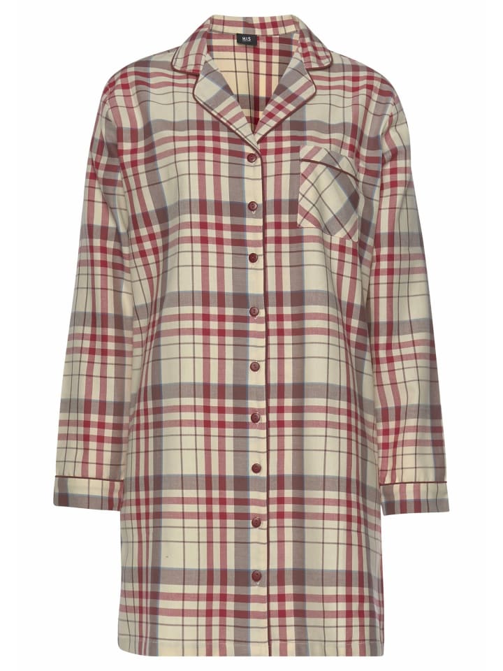 Ночная рубашка в кремовую клетку H.I.S
Ночная рубашка в кремовую клетку H.I.S