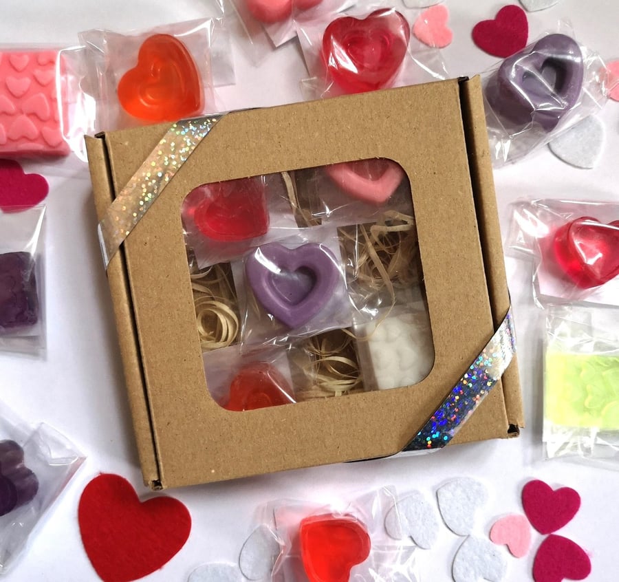 Senzi Cosmetics, Подарочный набор глицериновое мыло Сердце Мыло для рук Подарок на День святого Валентина для мамы, бабушки