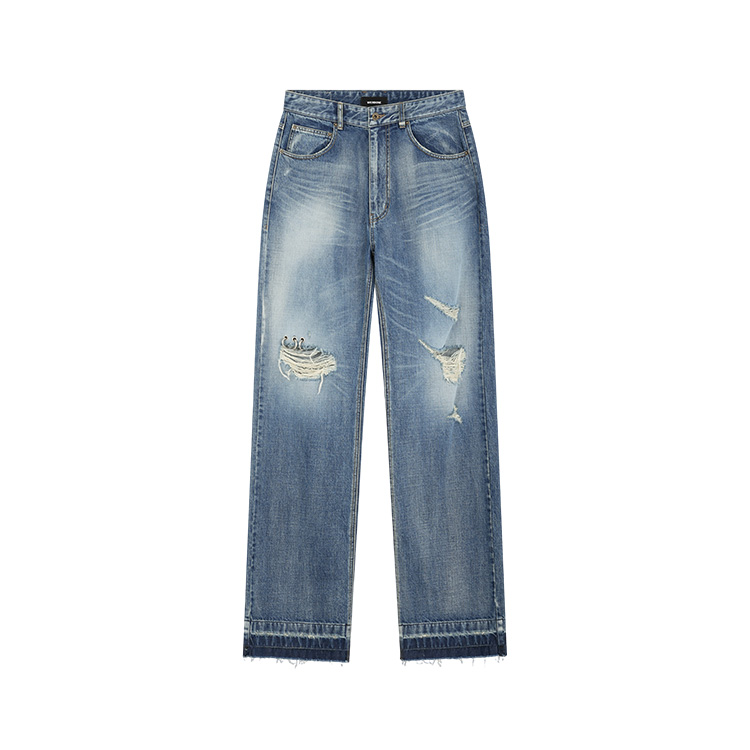 Потертые джинсы свободного кроя WE11DONE, синий
Потертые джинсы свободного кроя WE11DONE, синий