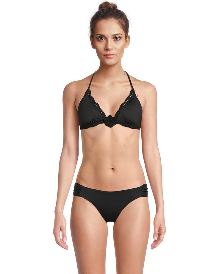 Пляжный топ BECCA Colette Crochet Flower Halter Top, черный
Пляжный топ BECCA Colette Crochet Flower Halter Top, черный