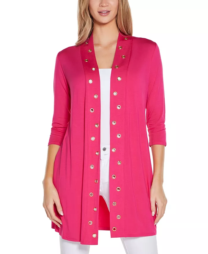 Женский кардиган-топ с открытой передней частью и отделкой люверсами Belldini, розовый
Женский кардиган-топ с открытой передней частью и отделкой люверсами Belldini, розовый