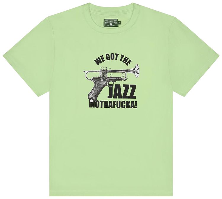 Футболка Denim Tears St. Albans Jazz Tee, зеленый
Футболка Denim Tears St. Albans Jazz Tee, зеленый