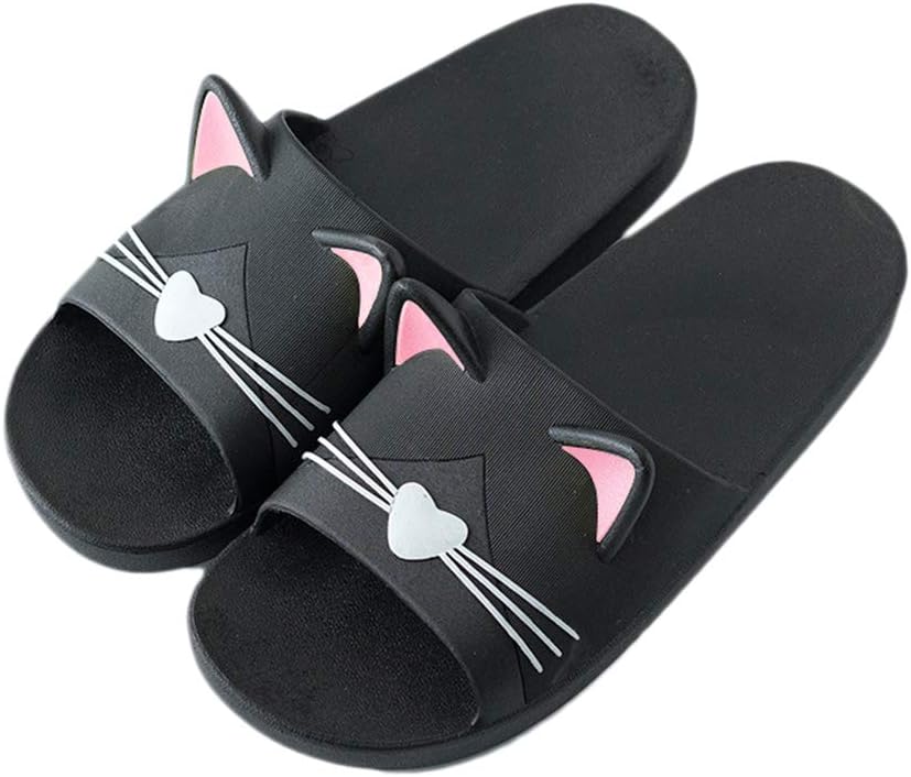 Женские милые шлепанцы для душа с мультяшными ушками животных, нескользящие, мягкие, с ушками кота, для ванной, обувь для пар Gaolinci, Black-women
Женские милые шлепанцы для душа с мультяшными ушками животных, нескользящие, мягкие, с ушками кота, для ванной, обувь для пар Gaolinci, Black-women