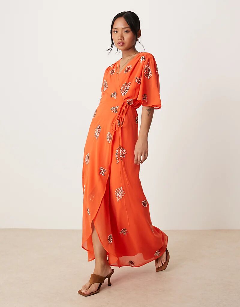 Платье-халат макси Hope & Ivy Petite с декором, оранжевого цвета
Платье-халат макси Hope & Ivy Petite с декором, оранжевого цвета