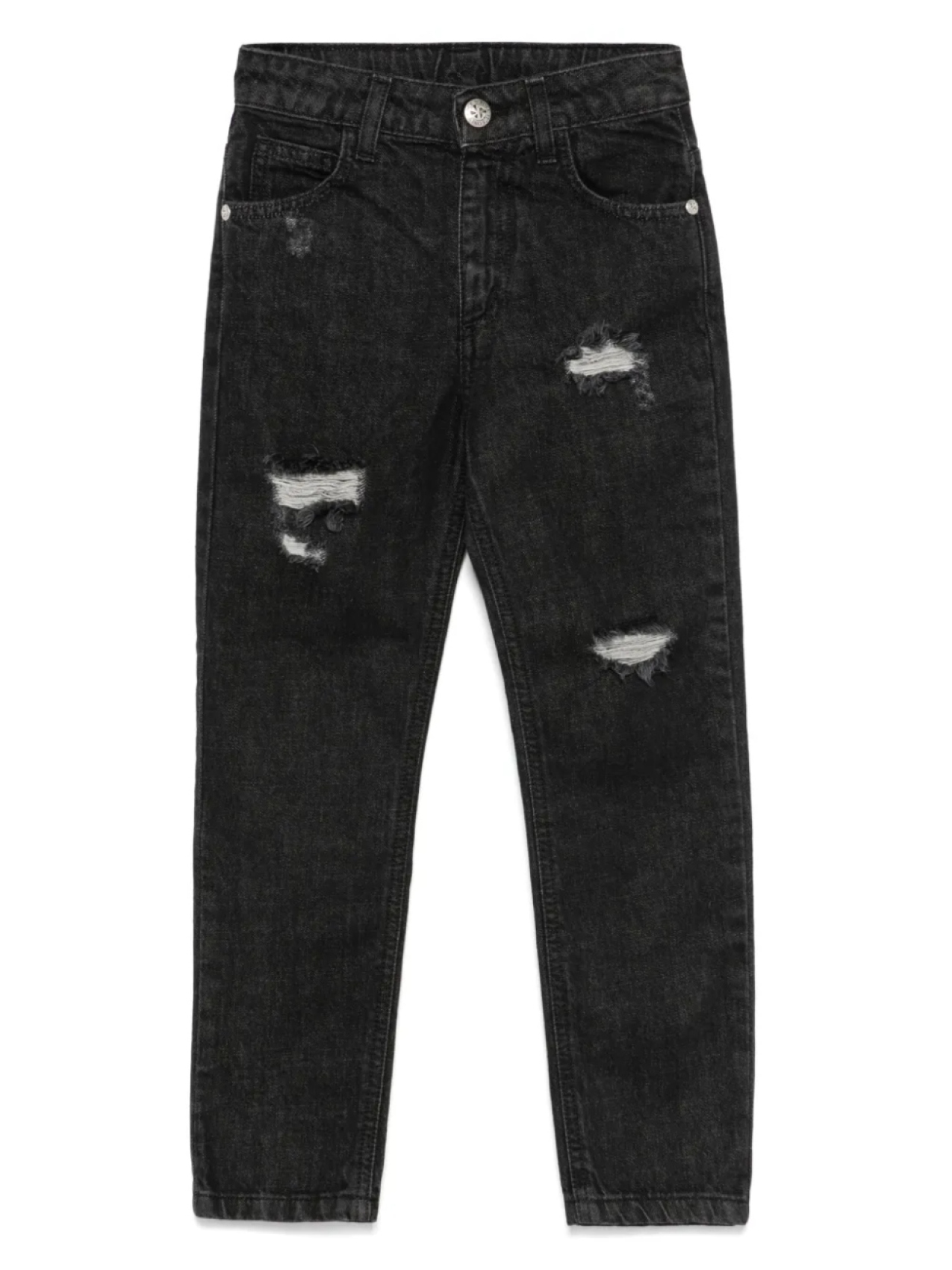 Джинсы прямого кроя John Richmond Junior с потертостями, черный
Джинсы прямого кроя John Richmond Junior с потертостями, черный