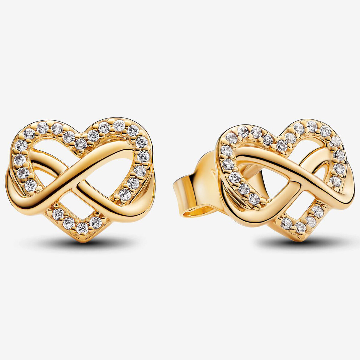 Серьги Pandora Sparkling Infinity Heart, золото
Серьги Pandora Sparkling Infinity Heart, золото