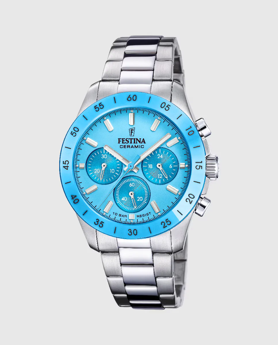 F20693/3 Женские керамические часы из серебристой стали Festina, серебрянный
F20693/3 Женские керамические часы из серебристой стали Festina, серебрянный