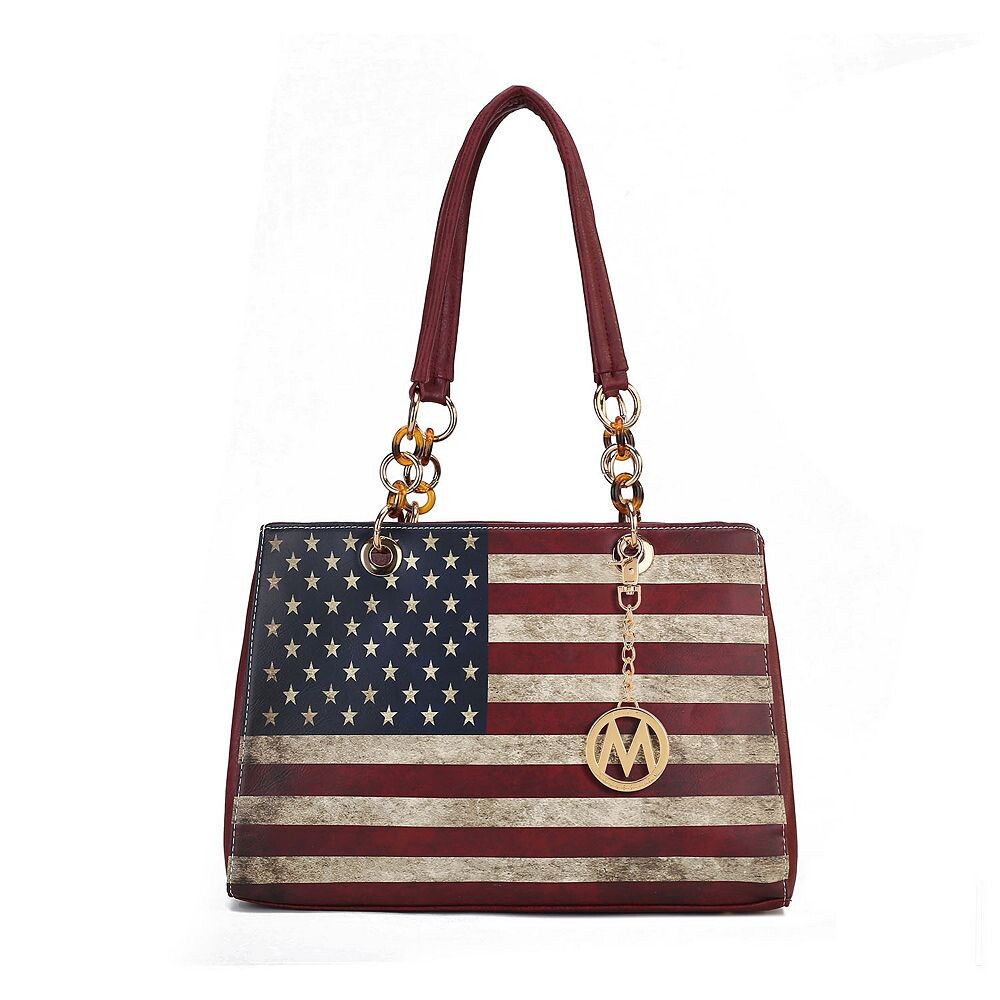 Коллекция Mkf Женская сумка через плечо Nevaeh из веганской кожи с патриотическим узором от Mia K MKF Collection, цвет Burgundy
Коллекция Mkf Женская сумка через плечо Nevaeh из веганской кожи с патриотическим узором от Mia K MKF Collection, цвет Burgundy