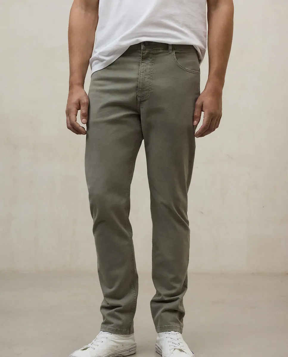 Мужские прямые брюки с пуговицей и молнией Ecoalf, бежевый
Мужские прямые брюки с пуговицей и молнией Ecoalf, бежевый