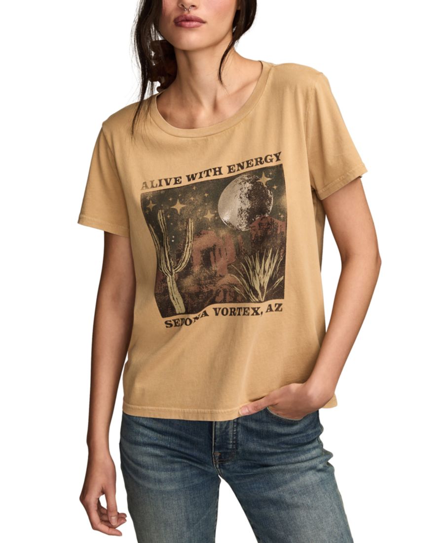 Женская футболка с круглым вырезом "Alive With Energy Arizona Classic" Lucky Brand, Lark
Женская футболка с круглым вырезом "Alive With Energy Arizona Classic" Lucky Brand, Lark