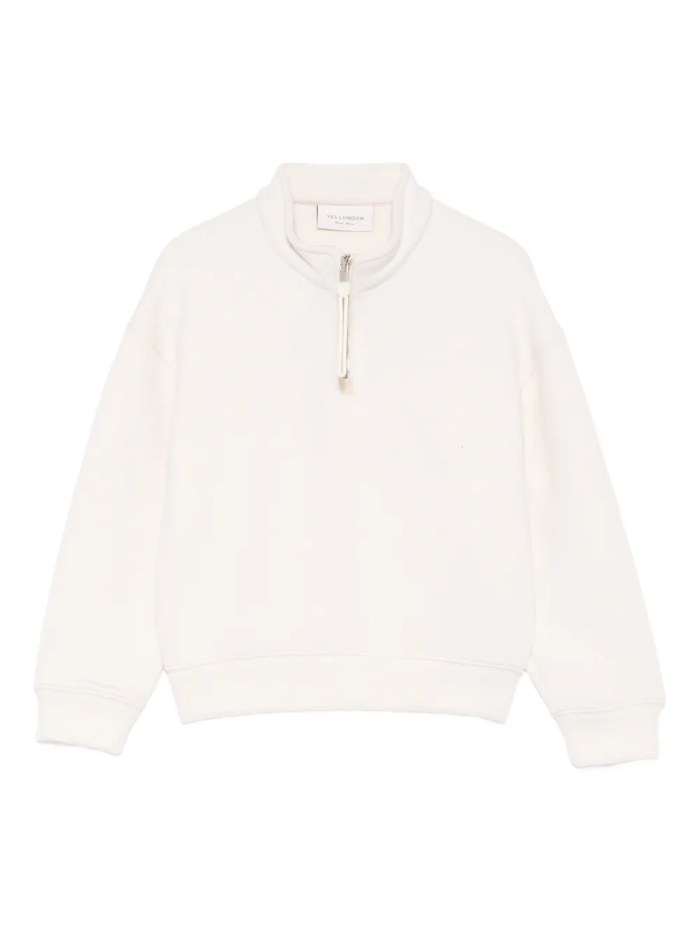 Свитшот с молнией на воротнике Yes London, кремовый
Свитшот с молнией на воротнике Yes London, кремовый