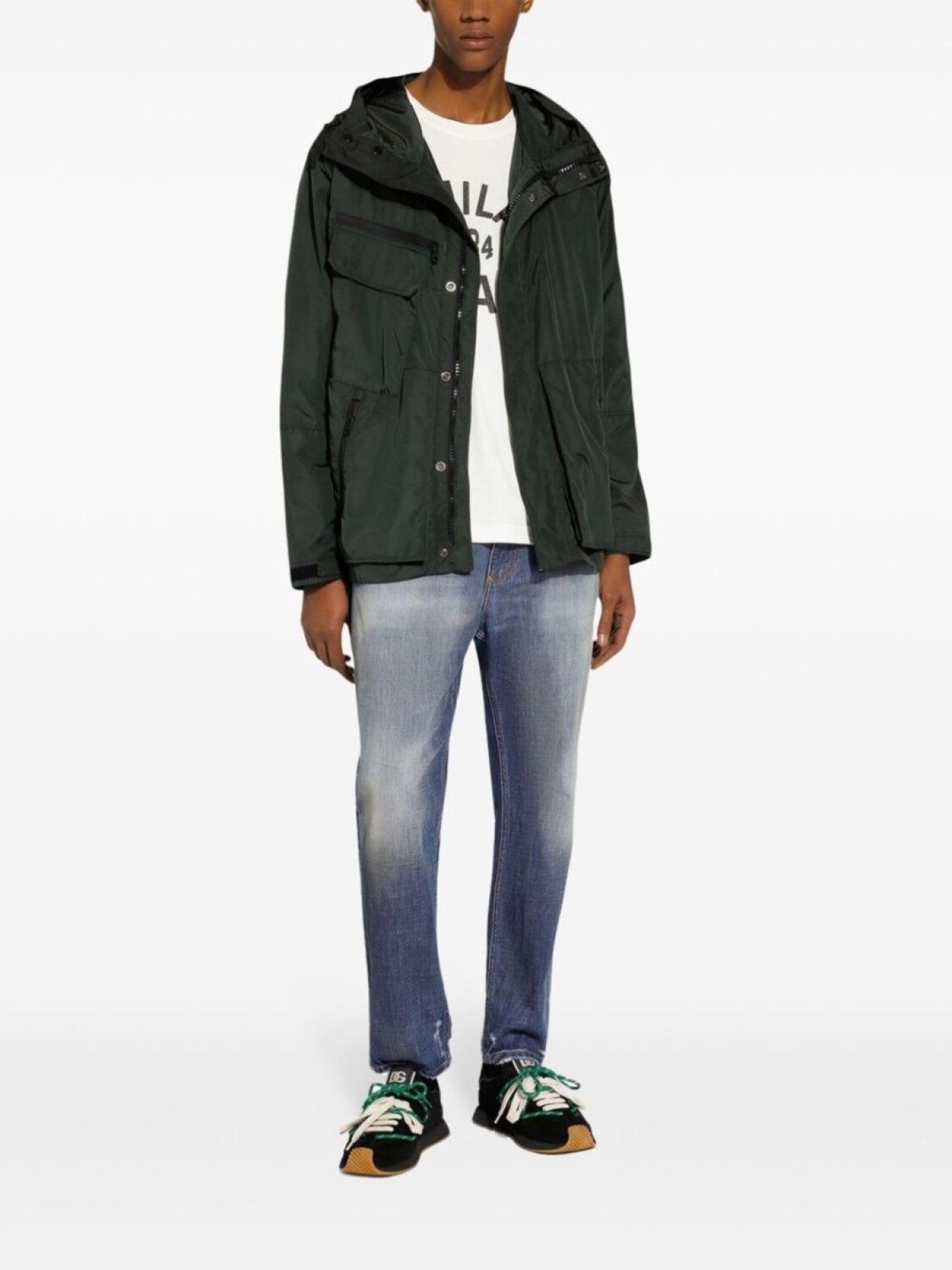 Dolce & Gabbana зауженные джинсы с эффектом потертости, синий 
Dolce & Gabbana зауженные джинсы с эффектом потертости, синий