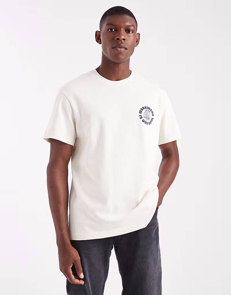 Футболка с логотипом Workwear цвета кремовый Lee
Футболка с логотипом Workwear цвета кремовый Lee