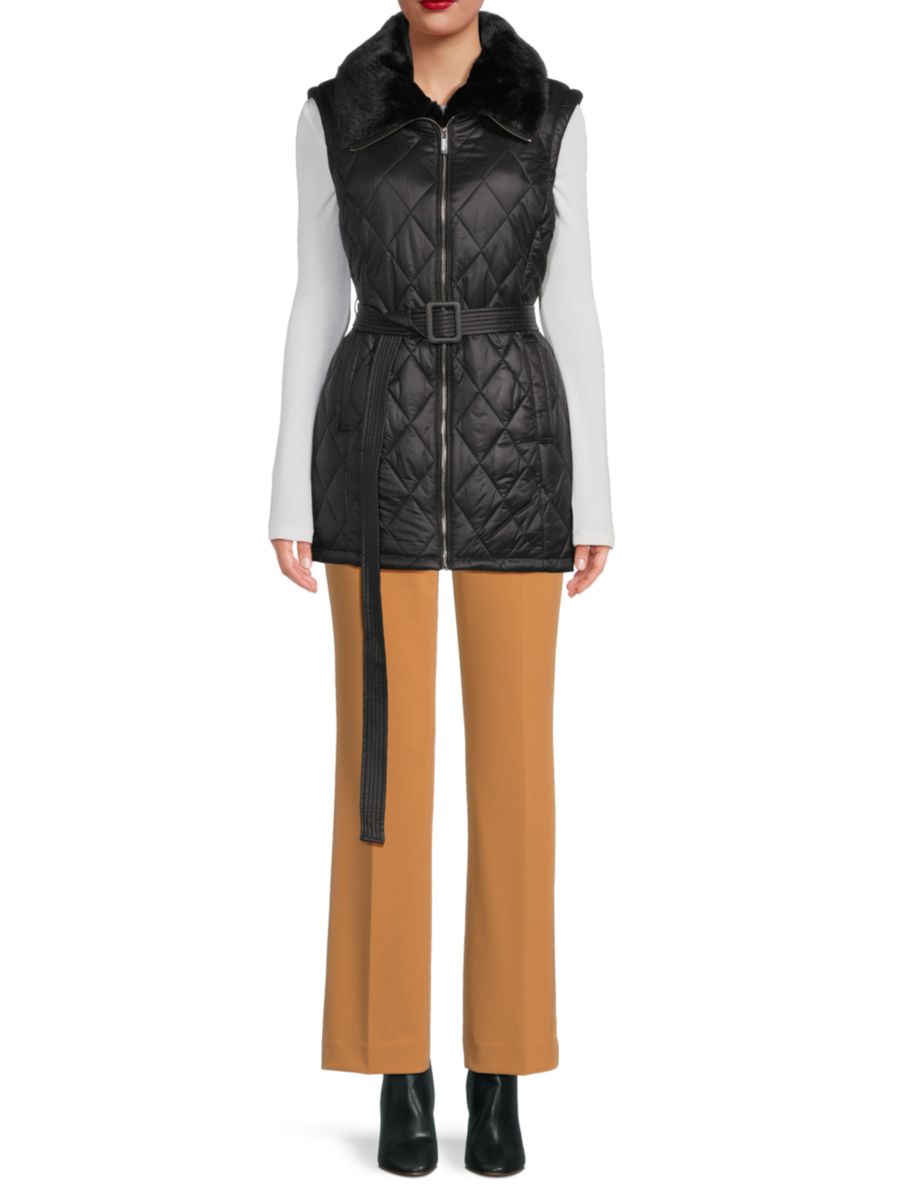 Стеганый жилет с воротником из искусственного меха Calvin Klein, черный
Стеганый жилет с воротником из искусственного меха Calvin Klein, черный