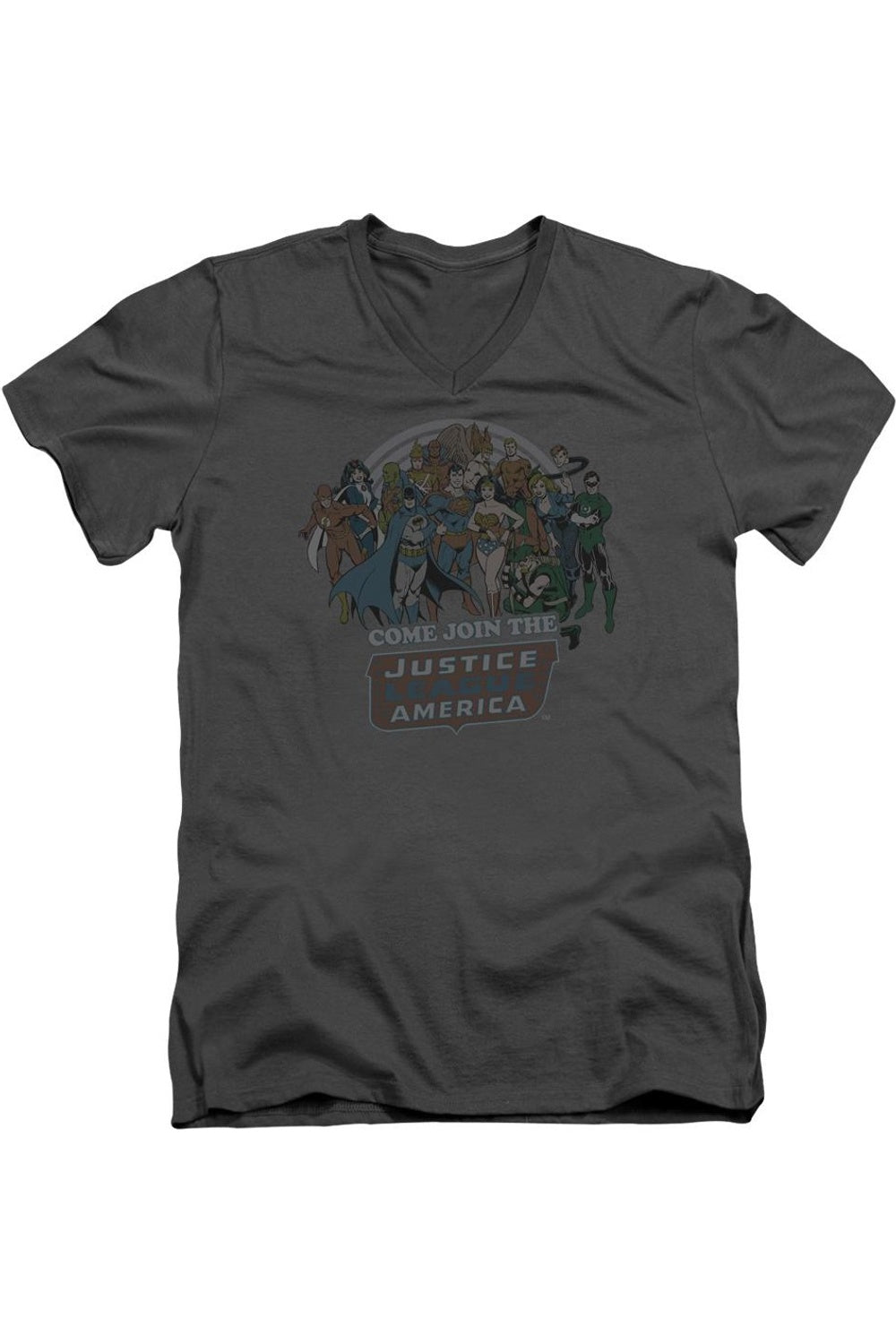 Футболка с коротким рукавом и V-образным вырезом для взрослых «DC Comics Join The Justice League» Gildan, цвет charcoal
Футболка с коротким рукавом и V-образным вырезом для взрослых «DC Comics Join The Justice League» Gildan, цвет charcoal