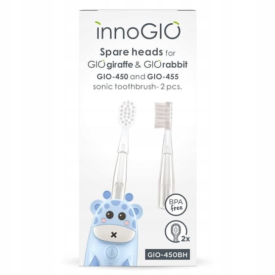 Сменные насадки для зубных щеток Giogiraffe & Giorabbit Gio-450bh 1293 Innogio
Сменные насадки для зубных щеток Giogiraffe & Giorabbit Gio-450bh 1293 Innogio