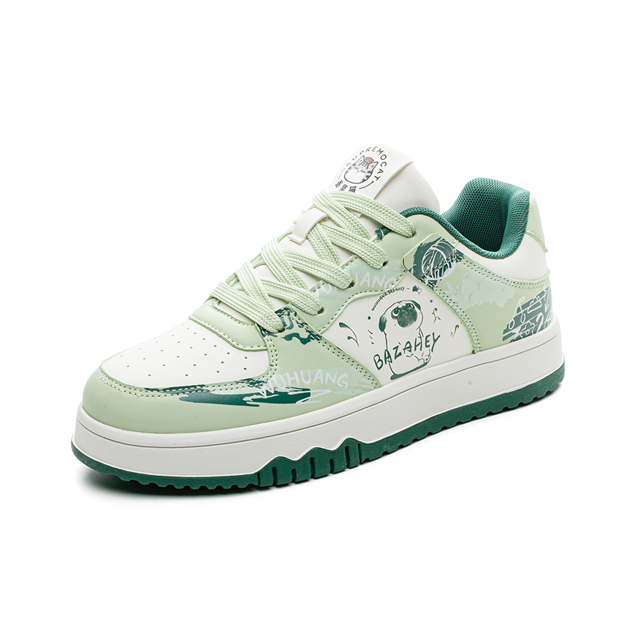 Supremo Cat Низкие скейтбордские кроссовки унисекс бело-зеленые, цвет White Green
Supremo Cat Низкие скейтбордские кроссовки унисекс бело-зеленые, цвет White Green