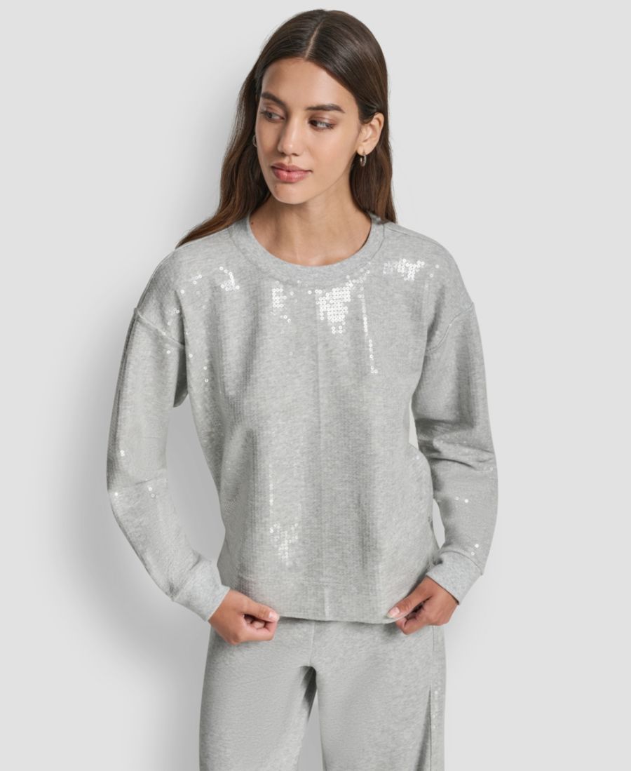 Женская толстовка с длинными рукавами и пайетками DKNY Jeans, Sky Gray Heather
Женская толстовка с длинными рукавами и пайетками DKNY Jeans, Sky Gray Heather
