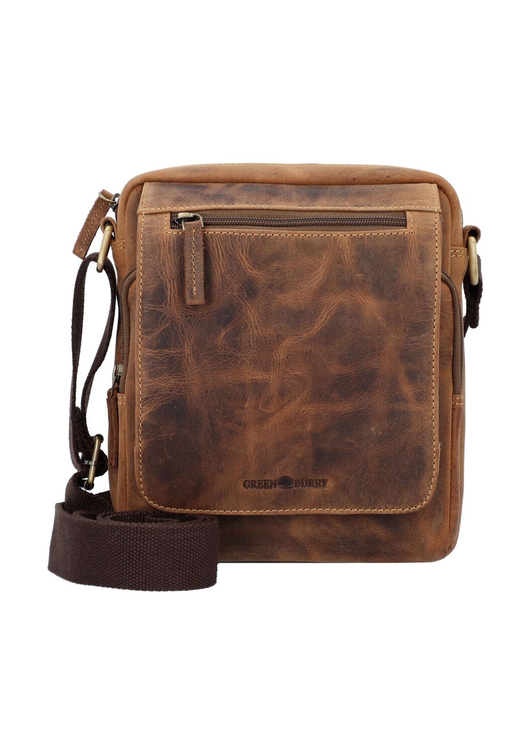 Винтажная кожаная сумка через плечо 20 см Green Burry, коричневый
Винтажная кожаная сумка через плечо 20 см Green Burry, коричневый