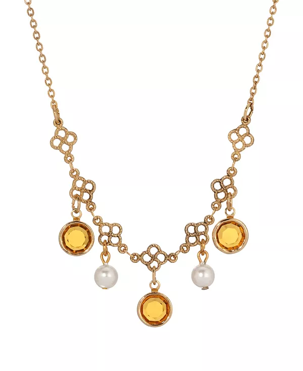 Ожерелье-Нагрудник из искусственного жемчуга золотистого оттенка с кристаллами 2028, yellow
Ожерелье-Нагрудник из искусственного жемчуга золотистого оттенка с кристаллами 2028, yellow