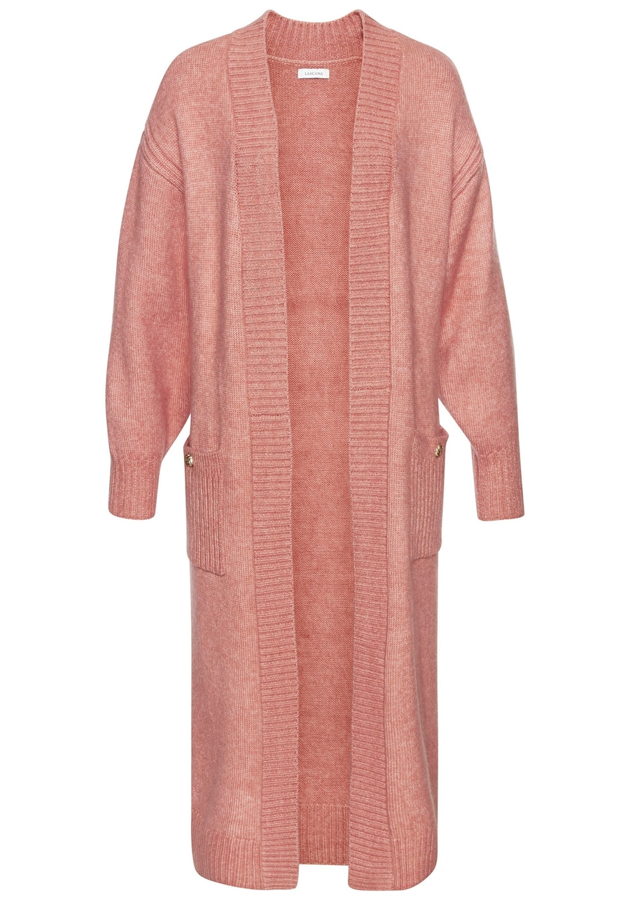 Вязаный кардиган LASCANA, пастельно-красный
Вязаный кардиган LASCANA, пастельно-красный