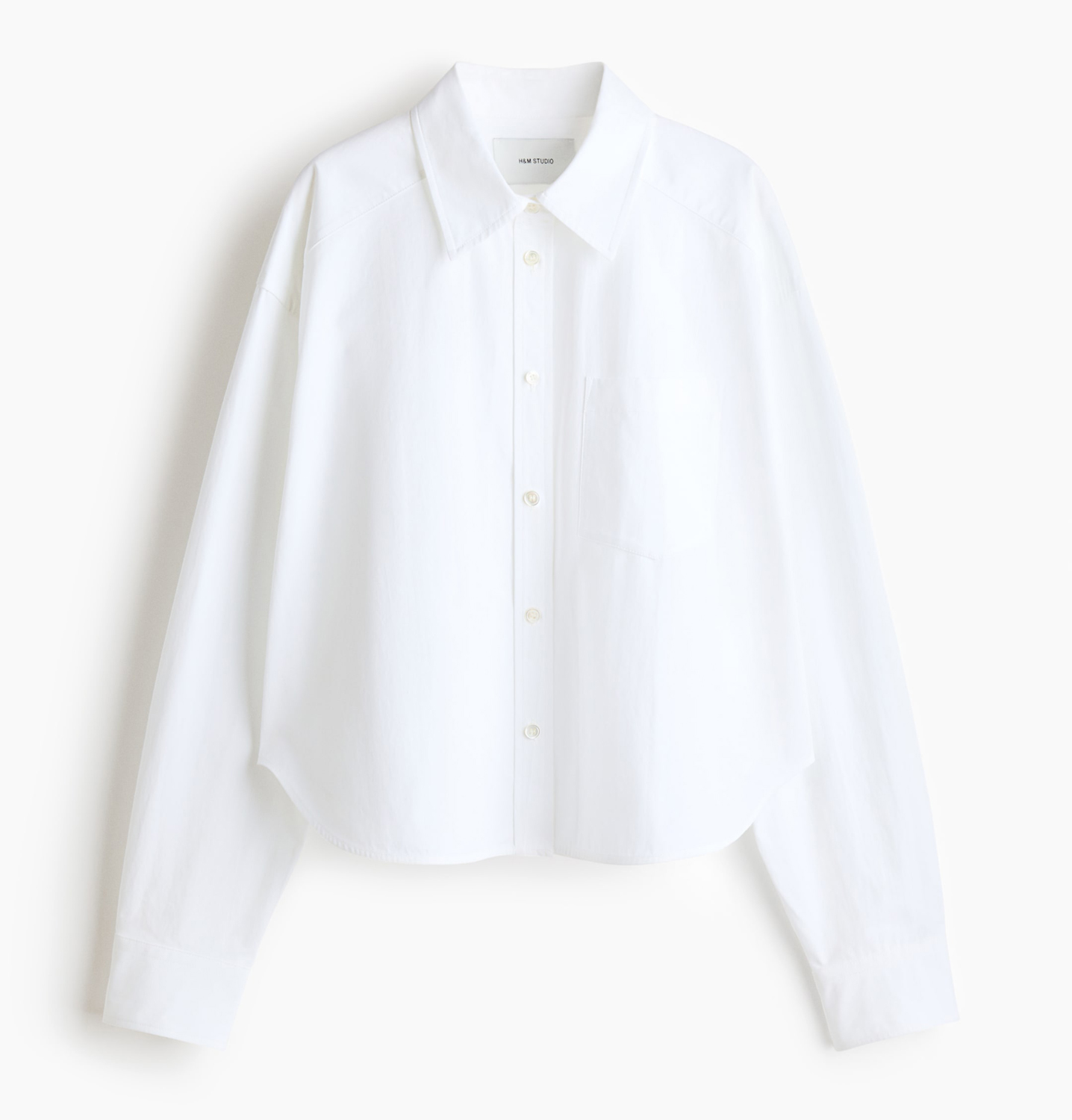 Рубашка H&M Poplin, белый
Рубашка H&M Poplin, белый