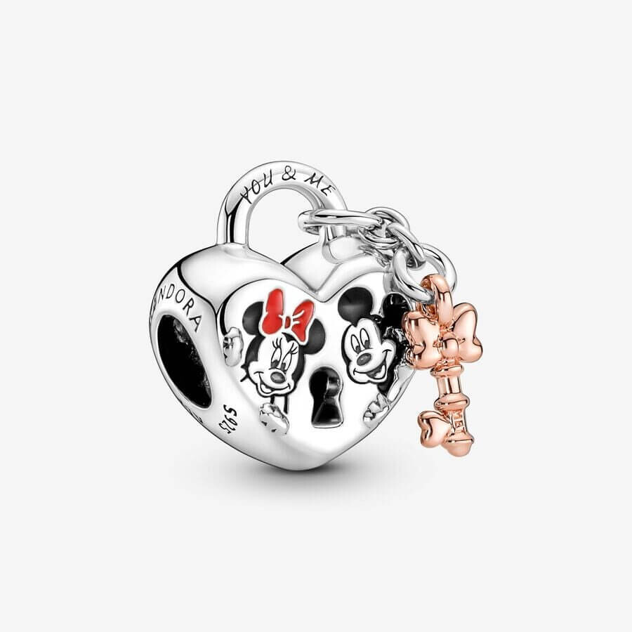 Шарм Pandora x Disney Mickey Mouse & Minnie Mouse Padlock, серебро/розовое золото/красный
Шарм Pandora x Disney Mickey Mouse & Minnie Mouse Padlock, серебро/розовое золото/красный