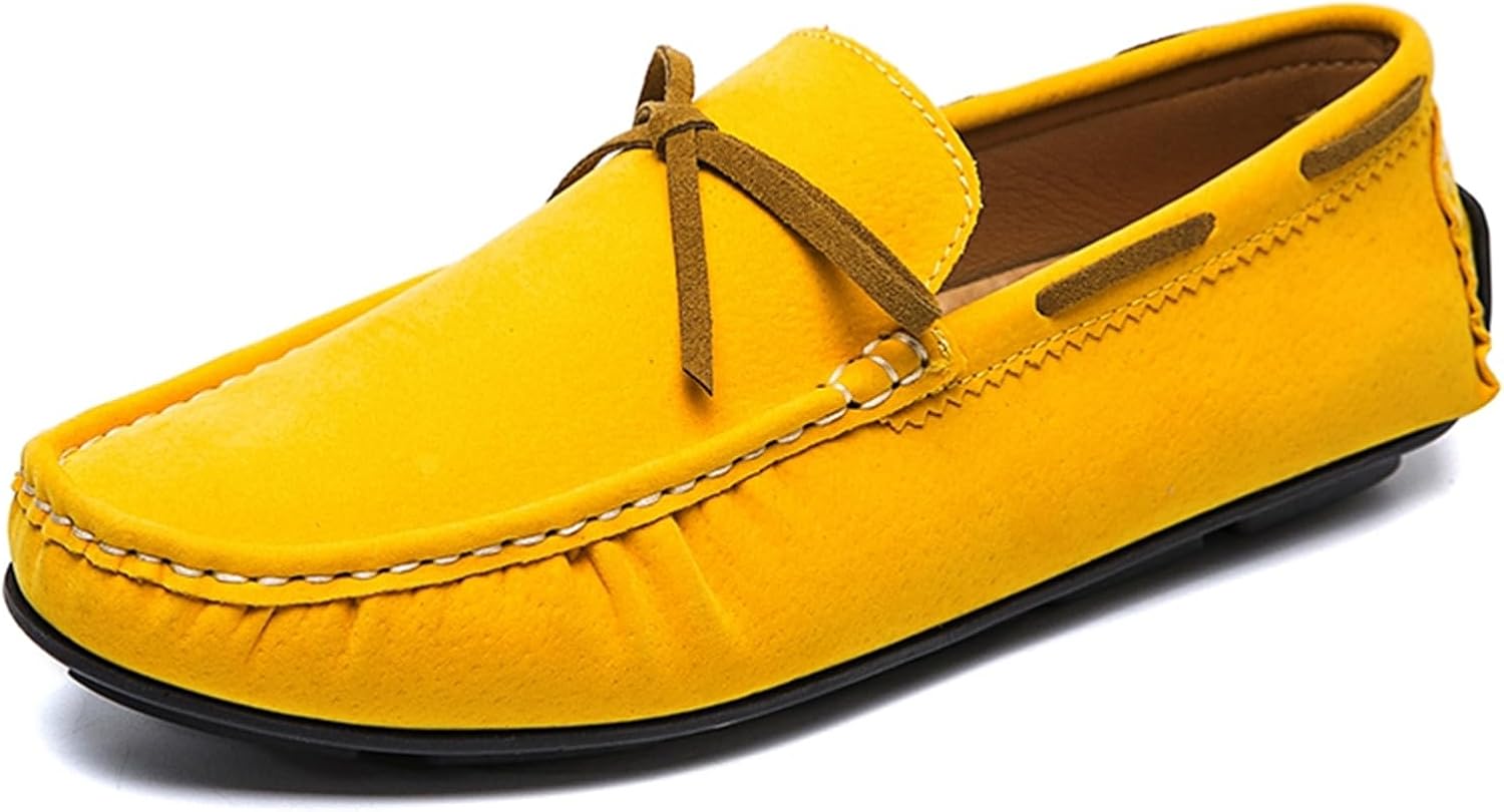 Мужские кожаные слипоны-лоферы для моды, формальной одежды, повседневной носки, прогулок, вождения и делового стиля Abborora, желтый
Мужские кожаные слипоны-лоферы для моды, формальной одежды, повседневной носки, прогулок, вождения и делового стиля Abborora, желтый