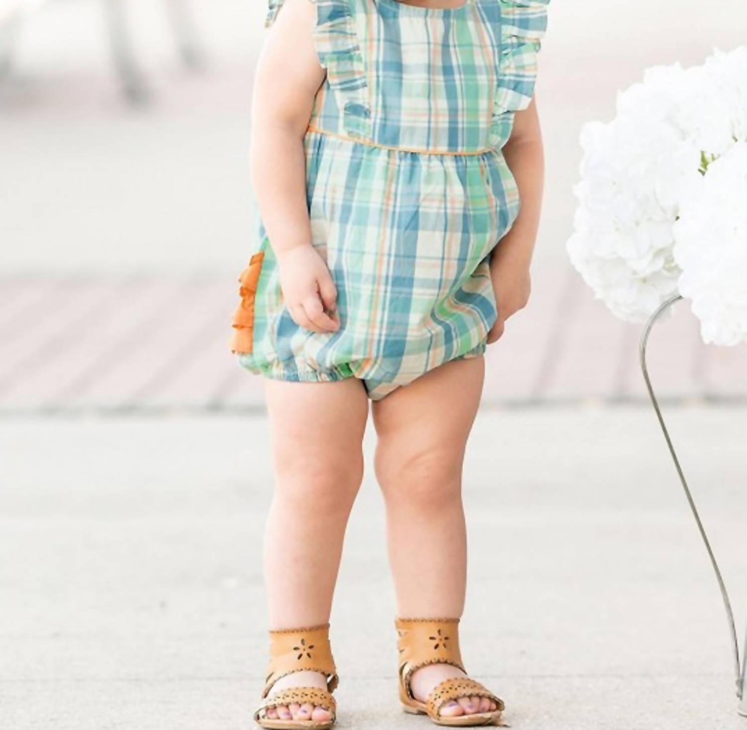 Детский комбинезон Hampton Plaid Bubble Romper для девочек в синем/зеленом/дынном цвете RuffleButts
Детский комбинезон Hampton Plaid Bubble Romper для девочек в синем/зеленом/дынном цвете RuffleButts