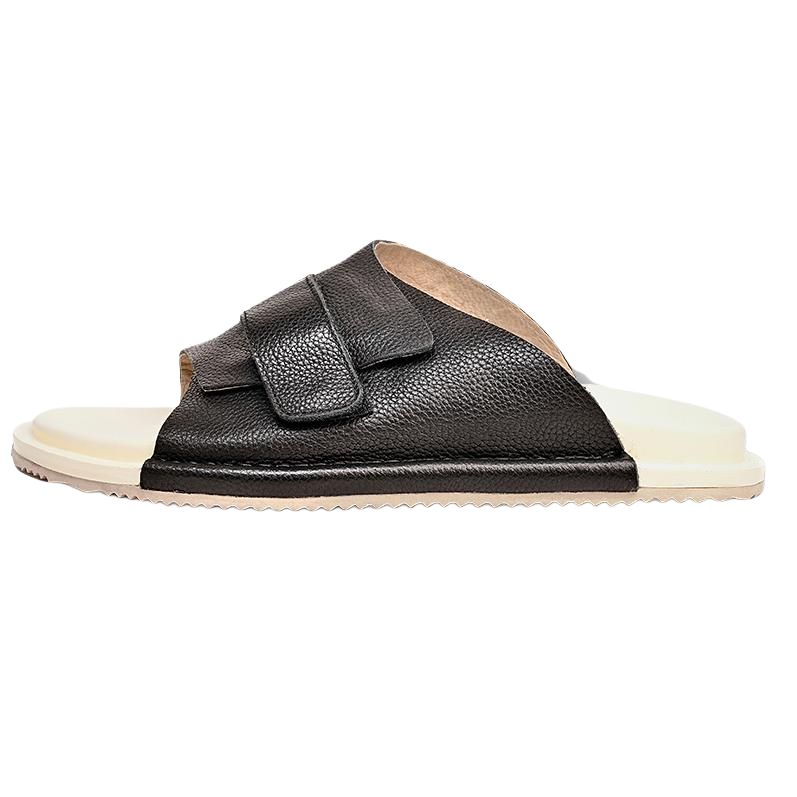 Brounvanm Тапочки-слайды мужские, черно-белые
Brounvanm Тапочки-слайды мужские, черно-белые