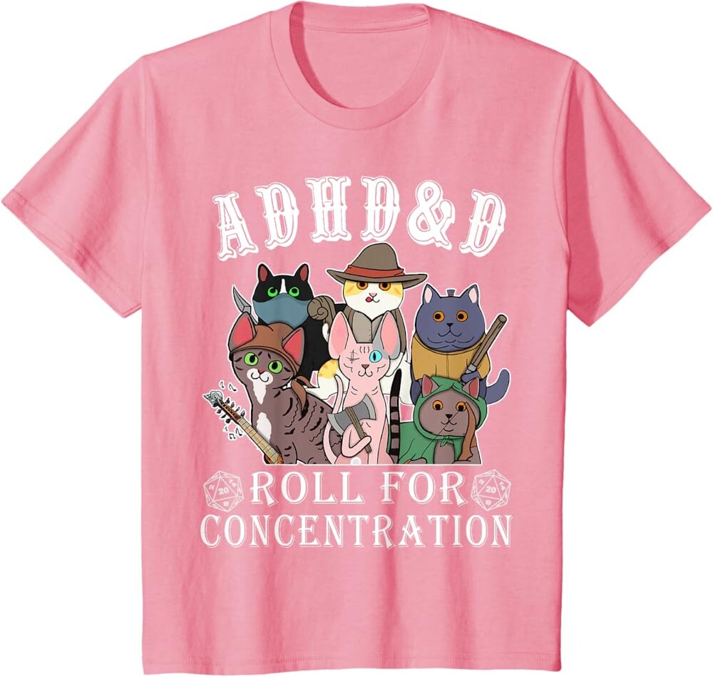 Детская футболка Funny Tees Gamer RPG Apparel Cats RPG Gamer Roll For Concentration D20 Dice Nerdy, розовый
Детская футболка Funny Tees Gamer RPG Apparel Cats RPG Gamer Roll For Concentration D20 Dice Nerdy, розовый