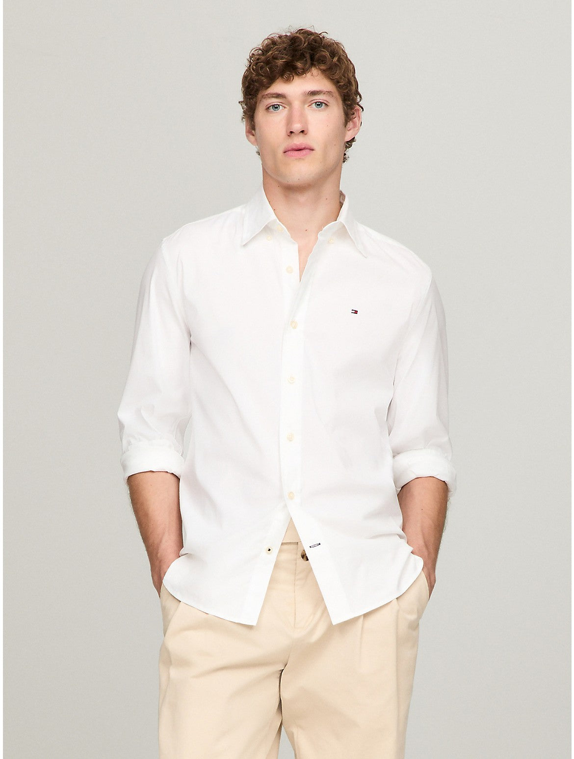 Мужская рубашка Tommy Hilfiger Stretch Regular Fit Poplin, цвет optic white
Мужская рубашка Tommy Hilfiger Stretch Regular Fit Poplin, цвет optic white