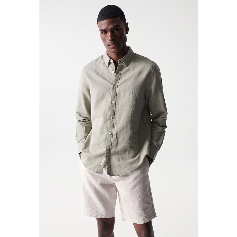 Рубашка с длинным рукавом Salsa Jeans Cotton Linnen Regular Fit, зеленый
Рубашка с длинным рукавом Salsa Jeans Cotton Linnen Regular Fit, зеленый