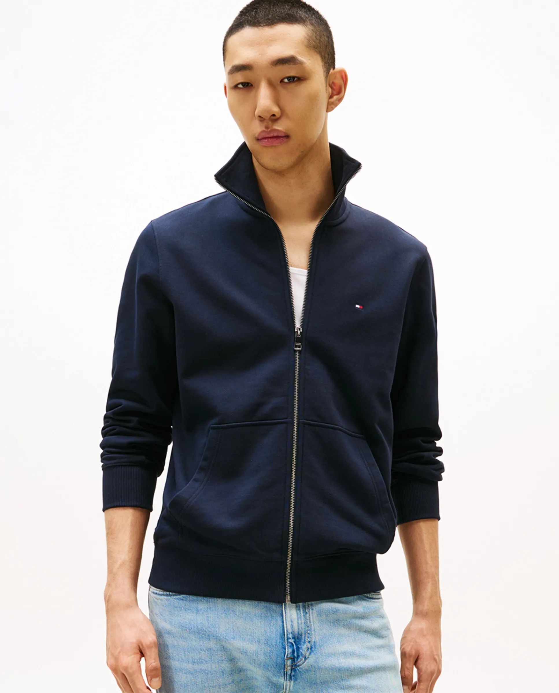 Мужская худи на молнии без капюшона Tommy Hilfiger, темно-синий
Мужская худи на молнии без капюшона Tommy Hilfiger, темно-синий