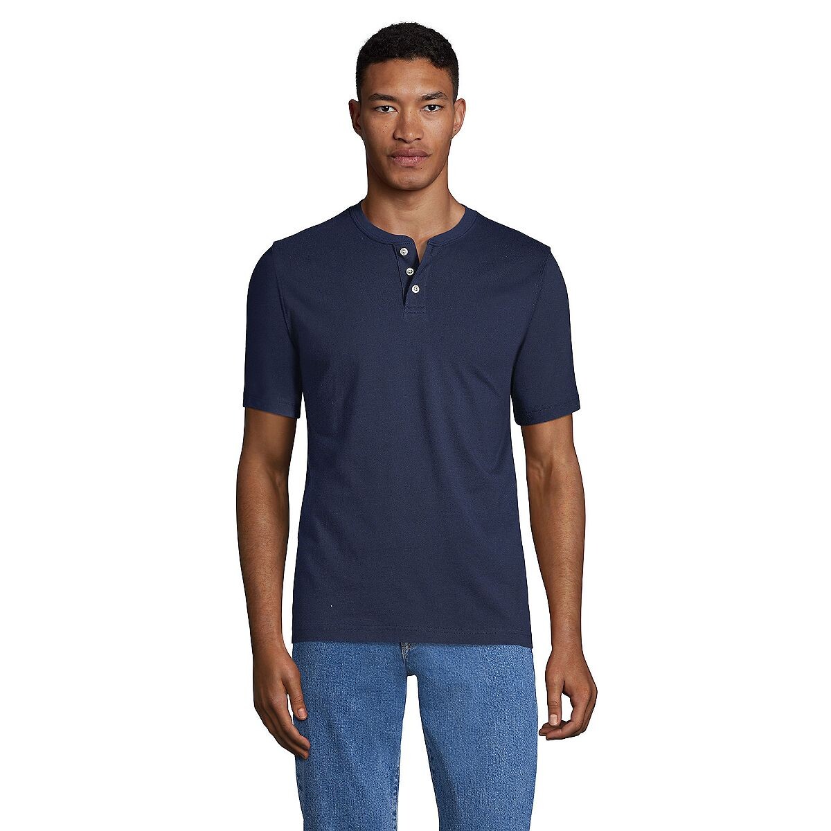 Мужская футболка Henley с короткими рукавами и высоким воротником Super-T Lands' End
Мужская футболка Henley с короткими рукавами и высоким воротником Super-T Lands' End