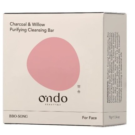 Очищающее мыло с древесным углем и ивой Ondo Beauty 36.5 
Очищающее мыло с древесным углем и ивой Ondo Beauty 36.5