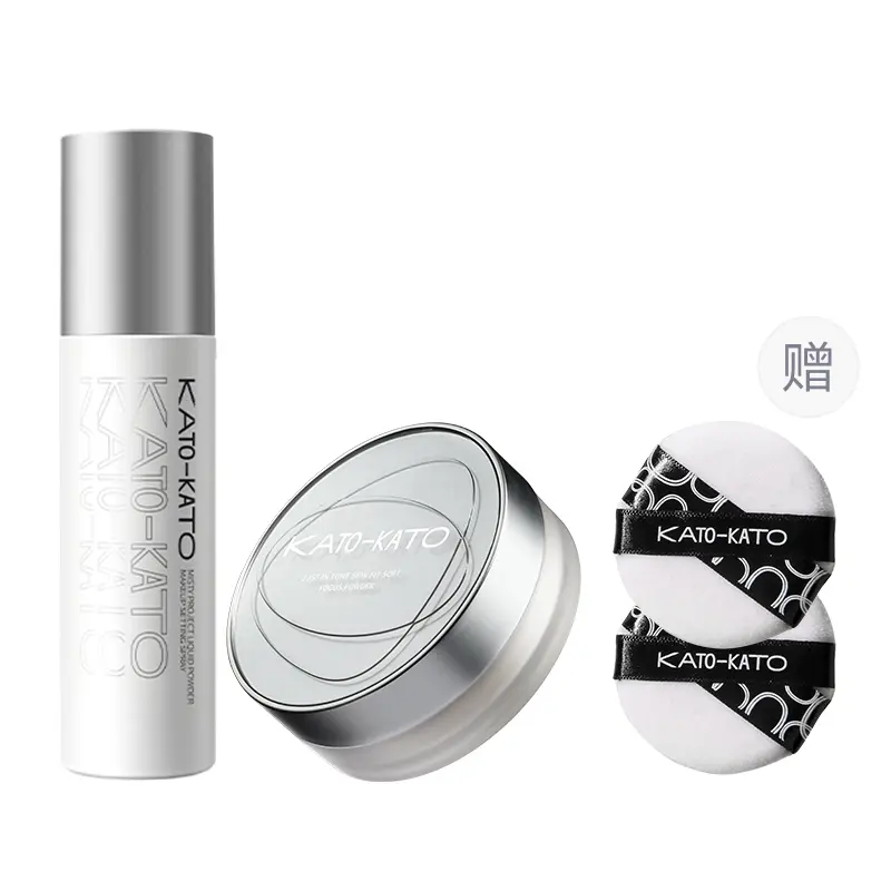 KATO рассыпчатая пудра, спрей-фиксатор макияжа набор для макияжа контроль жирного блеска без переноса коррекция тона кожи 100мл+6,5г/100мл+8г KATO-KATO
KATO рассыпчатая пудра, спрей-фиксатор макияжа набор для макияжа контроль жирного блеска без переноса коррекция тона кожи 100мл+6,5г/100мл+8г KATO-KATO