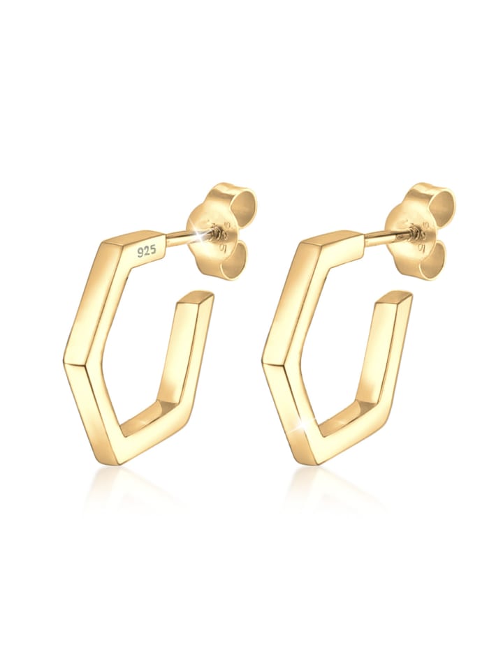 Elli Серьги из серебра 925 пробы, геометрический шестиугольный узор в золоте
Elli Серьги из серебра 925 пробы, геометрический шестиугольный узор в золоте