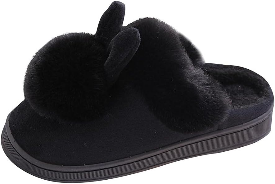 Женские плюшевые домашние тапочки Hbeylia, милые с помпонами в виде кроличьих ушек, искусственный мех, мягкие, черный
Женские плюшевые домашние тапочки Hbeylia, милые с помпонами в виде кроличьих ушек, искусственный мех, мягкие, черный